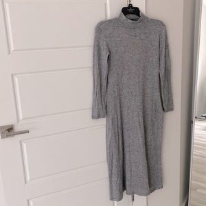 MANGO WOMEN KNIT DRESS SIZE XS GRAY